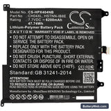 HP Chromebook X2 Replacement Battery, 7.7V, 6200mAh, Li-Polymer 3