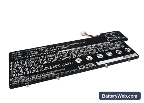 HP ENVY 14-3001TU Replacement Battery, 14.8V, 3900mAh, Li-Polymer 1