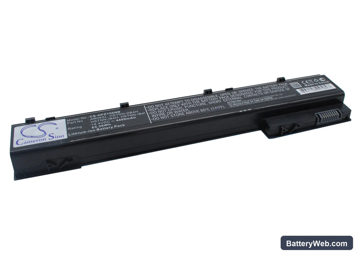 HP ZBook 15 Replacement Battery, 14.4V, 4400mAh, Li-ion 2