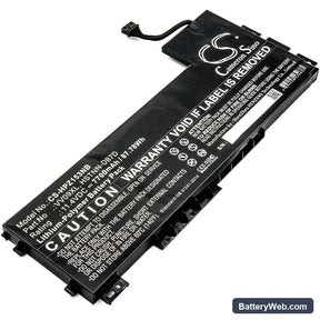 HP ZBook 15 G3 Replacement Battery, 11.4V, 7700mAh, Li-Polymer 1