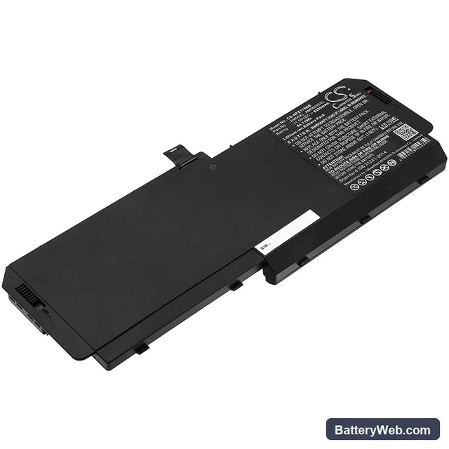 HP ZBook 17 G5 Replacement Battery, 11.55V, 8200mAh, Li-ion 1