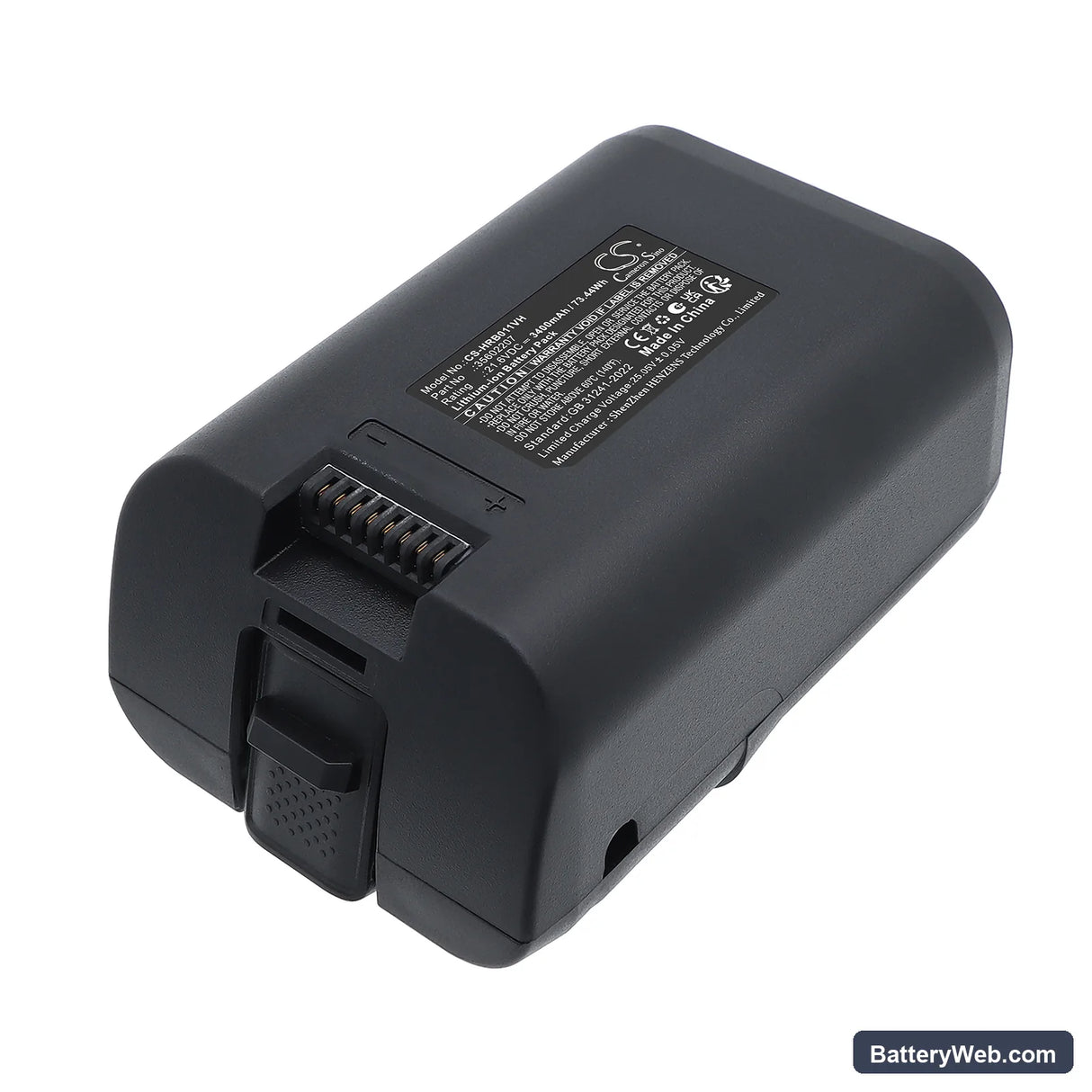 Hoover H-FREE 500 Replacement Battery, 21.6V, 3400mAh, Li-ion 1