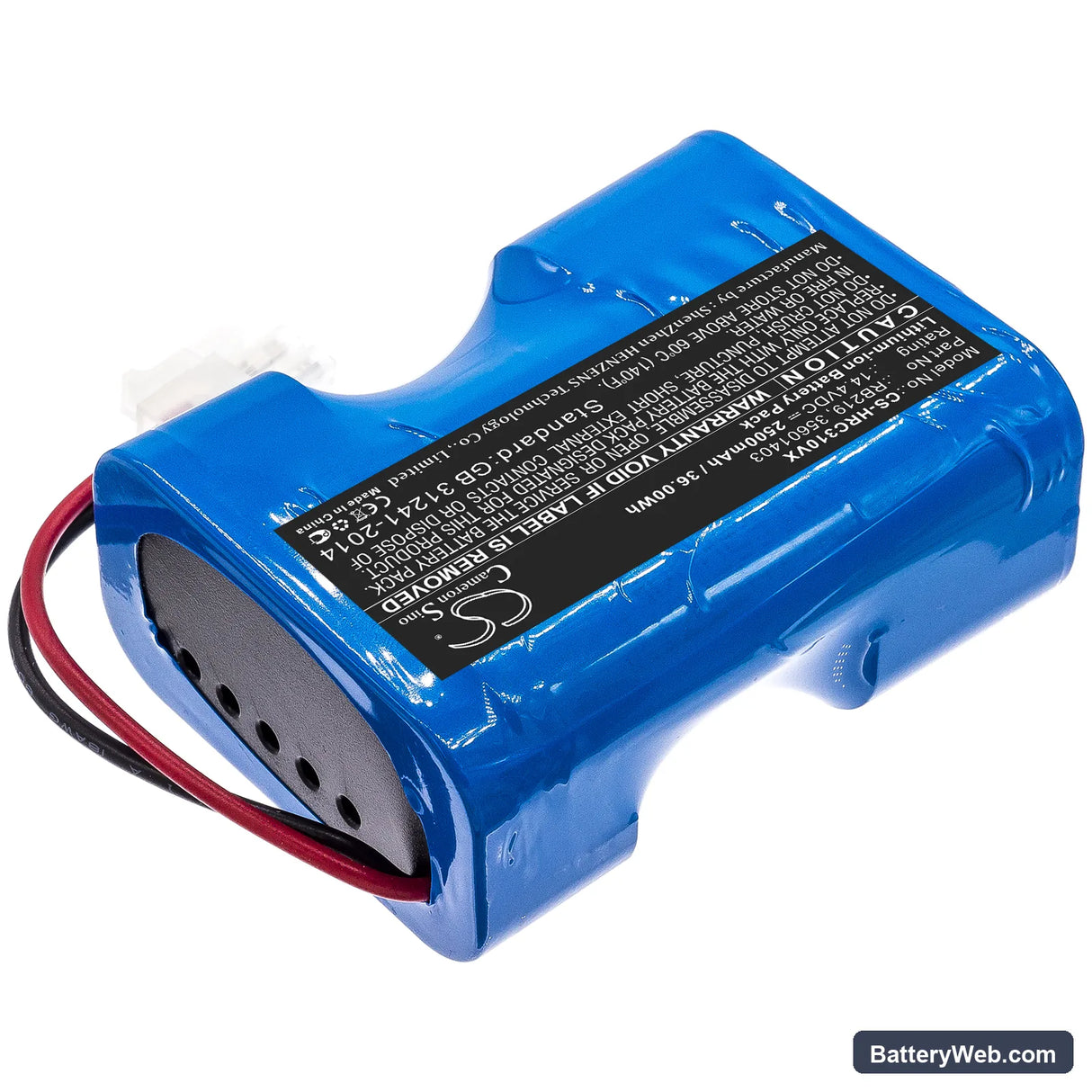 Hoover RBC030 Replacement Battery, 14.4V, 2500mAh, Li-ion 2