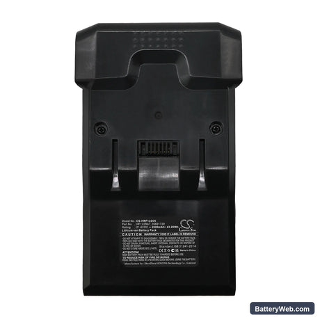 Hoover H Free Replacement Battery, 21.6V, 2000mAh, Li-ion 5