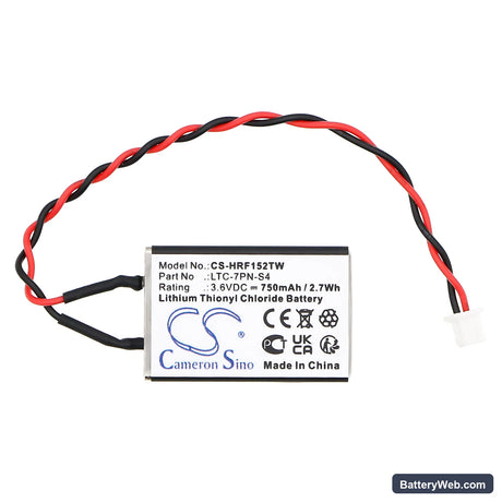 Harris AN/PRC-152 Replacement Battery, 3.6V, 750mAh, Li-SOCl2 3