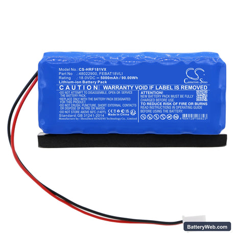 Hoover FE18ALi Replacement Battery, 18V, 5000mAh, Li-ion 5