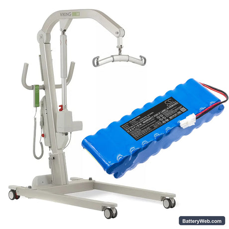 HillRom Lifter Replacement Battery, 24V, 2500mAh, Ni-MH 6