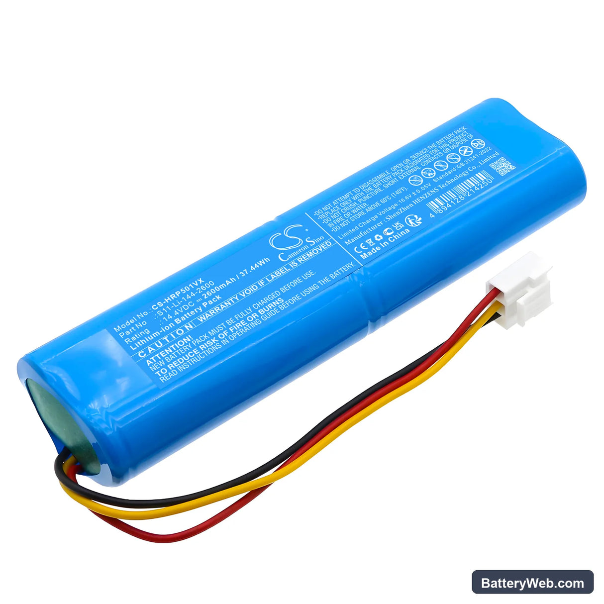 Haier P50U1 Replacement Battery, 14.4V, 2600mAh, Li-ion 1
