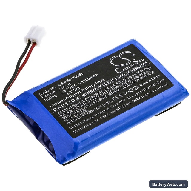 Hairmax Prima 7 Replacement Battery, 3.7V, 1100mAh, Li-Polymer 1