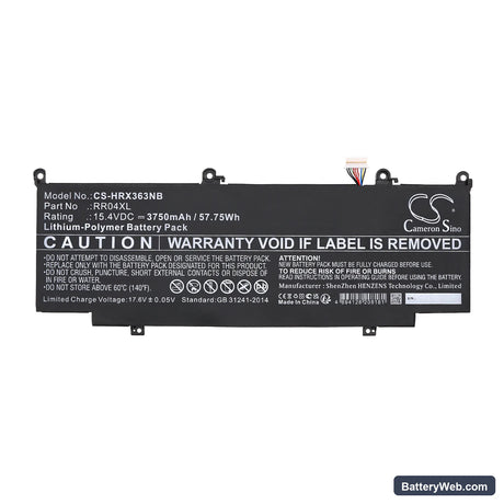 HP Spectre X360 13-AC011ND Replacement Battery, 15.4V, 3750mAh, Li-Polymer 3