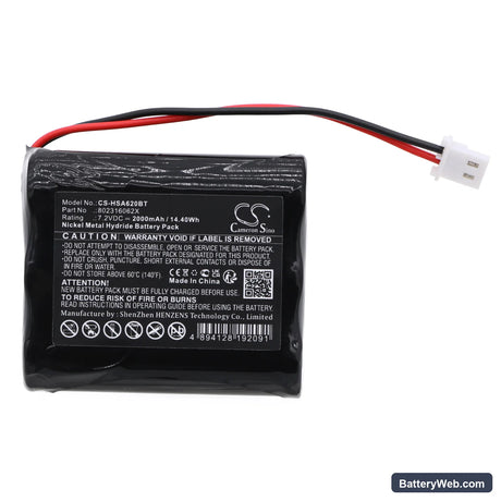 Yale SmartHome ENA Pro Alarm Control Panel Replacement Battery, 7.2V, 2000mAh, Ni-MH 3