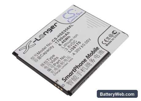Hisense E956Q Replacement Battery, 3.8V, 1700mAh, Li-ion 1