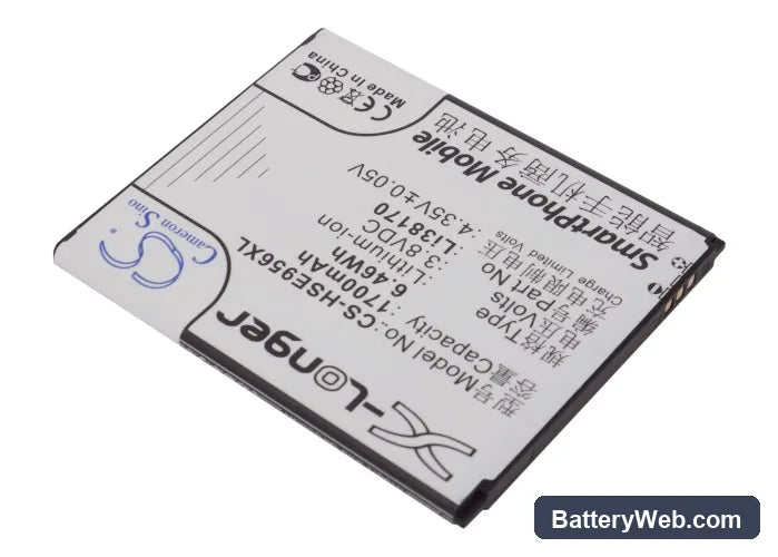 Hisense E956Q Replacement Battery, 3.8V, 1700mAh, Li-ion 2