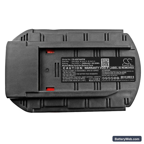 HILTI SFL 24 Replacement Battery, 24V, 2000mAh, Ni-MH 3
