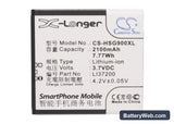 Hisense HS-EG900 Replacement Battery, 3.7V, 2100mAh, Li-ion 5