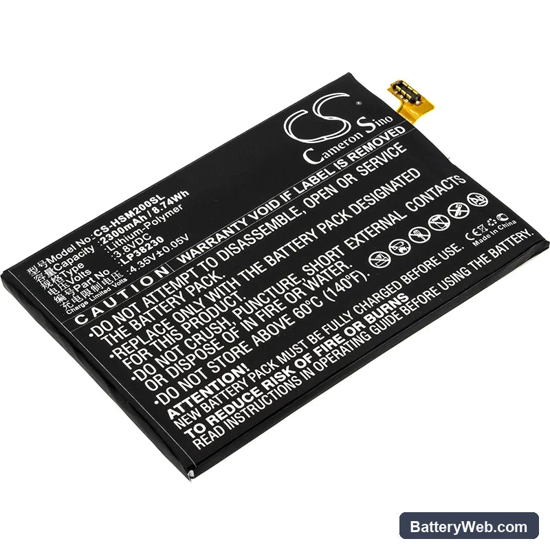 Hisense D2-M Replacement Battery, 3.8V, 2300mAh, Li-Polymer 1