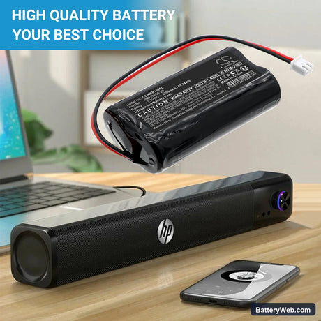 HP WS10 Pro Speaker Replacement Battery, 3.7V, 5200mAh, Li-ion 6