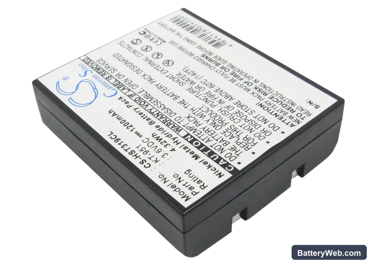 Kathrein KT951 Replacement Battery, 3.6V, 1200mAh, Ni-MH 2