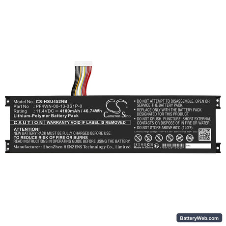 Motile M142 Replacement Battery, 11.4V, 4100mAh, Li-Polymer 3