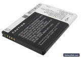 Hisense U8 Replacement Battery, 3.7V, 1700mAh, Li-ion 3