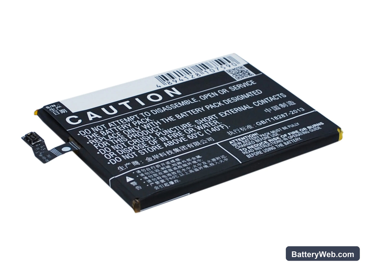Hisense X9T Replacement Battery, 3.8V, 2500mAh, Li-Polymer 4