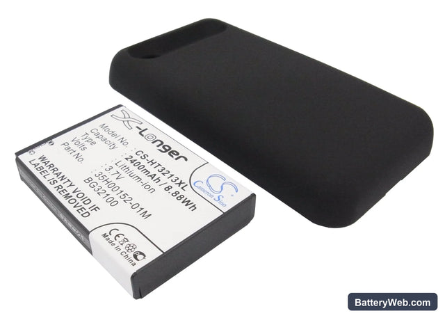 HTC Incredible S Replacement Battery, 3.7V, 2400mAh, Li-ion 1