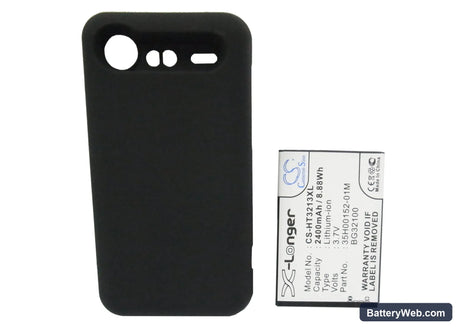 HTC Incredible S Replacement Battery, 3.7V, 2400mAh, Li-ion 5