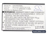Verizon Droid Incredible 2 Replacement Battery, 3.7V, 1350mAh, Li-ion 5