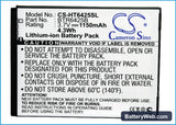 Verizon Rezound Replacement Battery, 3.7V, 1150mAh, Li-ion 5