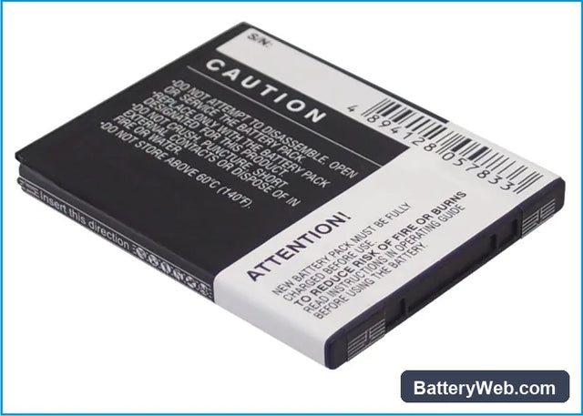 HTC Rezound Replacement Battery, 3.7V, 1550mAh, Li-ion 1