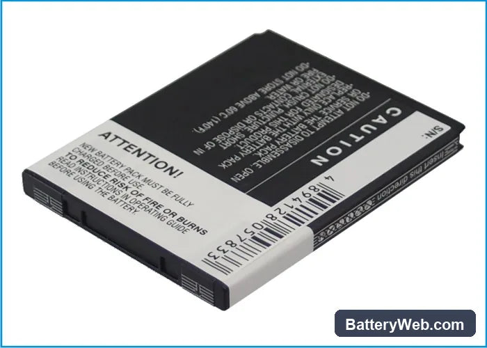 HTC Rezound Replacement Battery, 3.7V, 1550mAh, Li-ion 4
