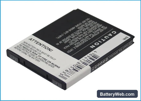 HTC Rezound Replacement Battery, 3.7V, 1550mAh, Li-ion 4