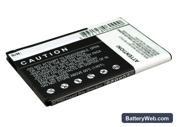 HTC Desire Z Replacement Battery, 3.7V, 1500mAh, Li-ion 1