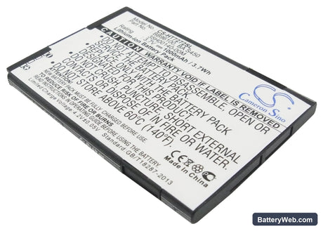 T-Mobile G2 Replacement Battery, 3.7V, 1000mAh, Li-ion 1