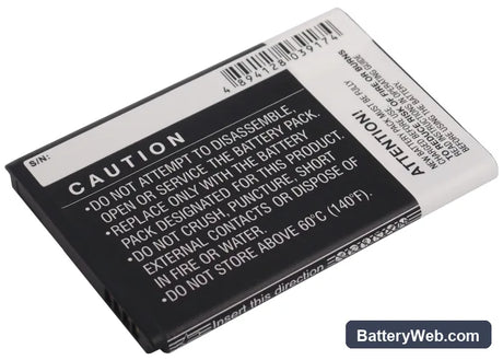 HTC 7 Pro Replacement Battery, 3.7V, 1600mAh, Li-ion 4