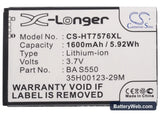 HTC 7 Pro Replacement Battery, 3.7V, 1600mAh, Li-ion 5