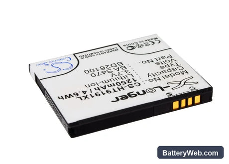 AT&T Inspire 4G Replacement Battery, 3.7V, 1250mAh, Li-ion 1