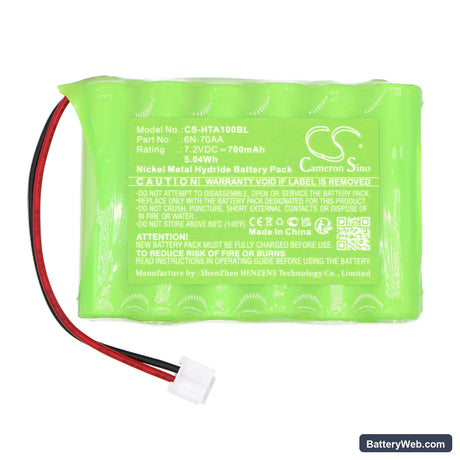 Holzleitner AMEISE Replacement Battery, 7.2V, 700mAh, Ni-MH 3