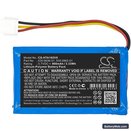 Husqvarna Modul-B Replacement Battery, 3.7V, 900mAh, Li-Polymer 3