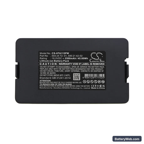 Gardena 8654121 Replacement Battery, 18V, 2500mAh, Li-ion 5