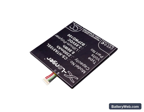 HTC One A9s Replacement Battery, 3.85V, 2300mAh, Li-Polymer 2