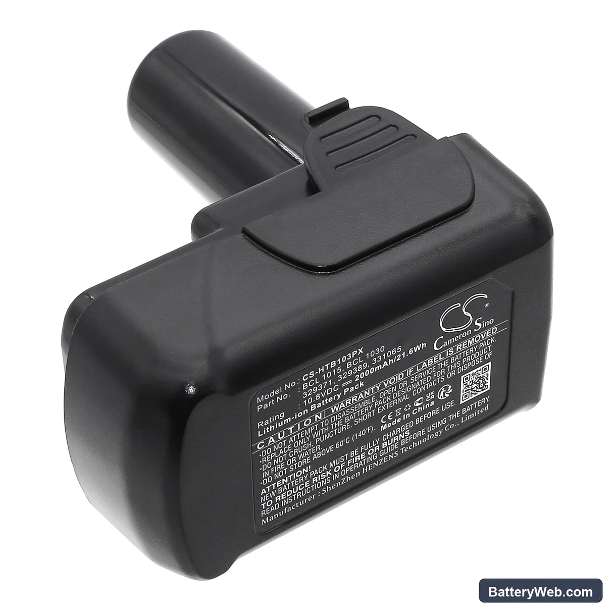 Hitachi CJ10DL Replacement Battery, 10.8V, 2000mAh, Li-ion 3