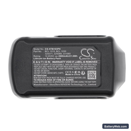 Hitachi CJ10DL Replacement Battery, 10.8V, 2000mAh, Li-ion 5