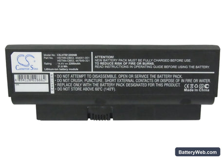HP Business Notebook 2210b Replacement Battery, 14.4V, 2200mAh, Li-ion 5