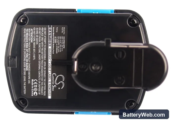 Hitachi C-2 Replacement Battery, 14.4V, 2100mAh, Ni-MH 4