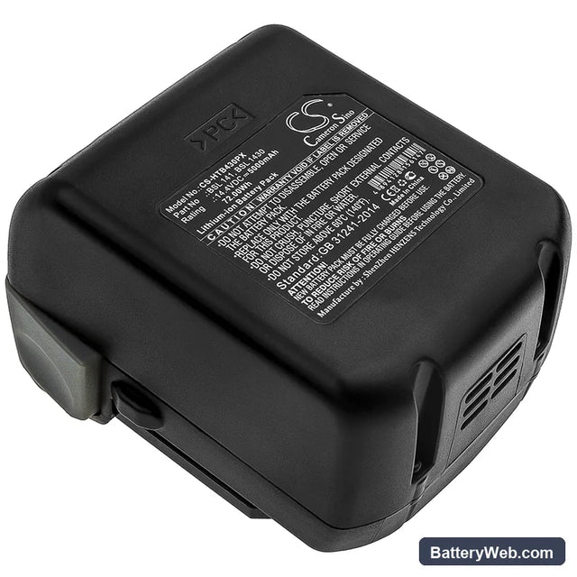 Hitachi DS 14DBL Replacement Battery, 14.4V, 5000mAh, Li-ion 1