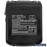 Hitachi DS 14DBL Replacement Battery, 14.4V, 5000mAh, Li-ion 5