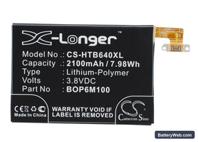 HTC One Mini 2 Replacement Battery, 3.8V, 2100mAh, Li-Polymer 1