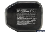 Hitachi WH6DC Replacement Battery, 7.2V, 1500mAh, Ni-MH 1