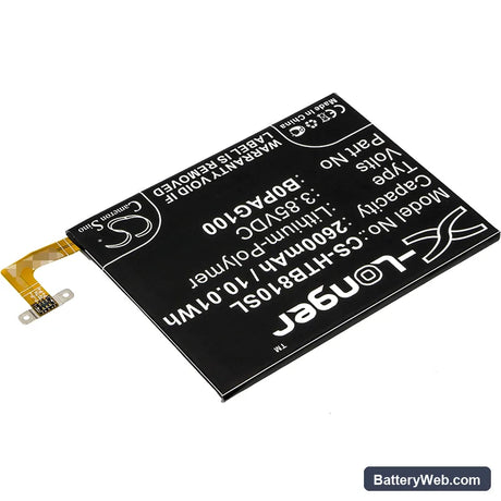 HTC Butterfly 2 Replacement Battery, 3.85V, 2600mAh, Li-Polymer 2